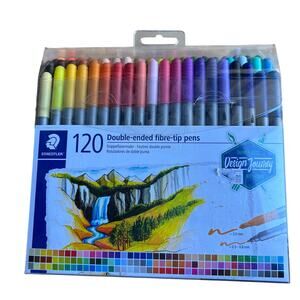 New 120 Staedtler Double-Ended Fibre-Tip Pens